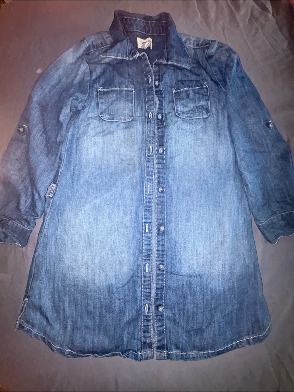 Girls Old Navy Denim Blouse Sz 8